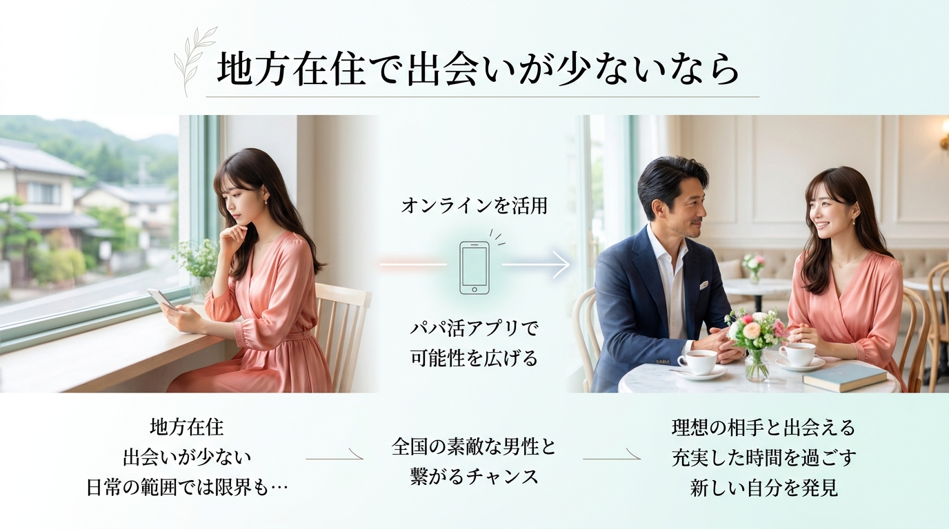 地方在住で出会いが少ないなら