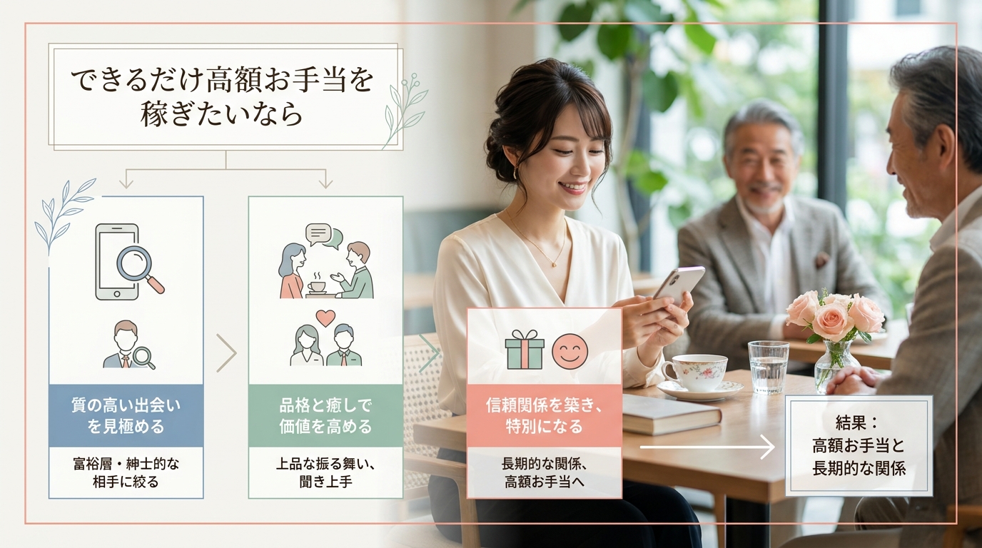 できるだけ高額お手当を稼ぎたいなら