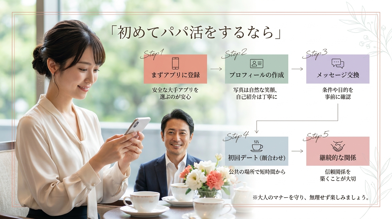 初めてパパ活をするなら