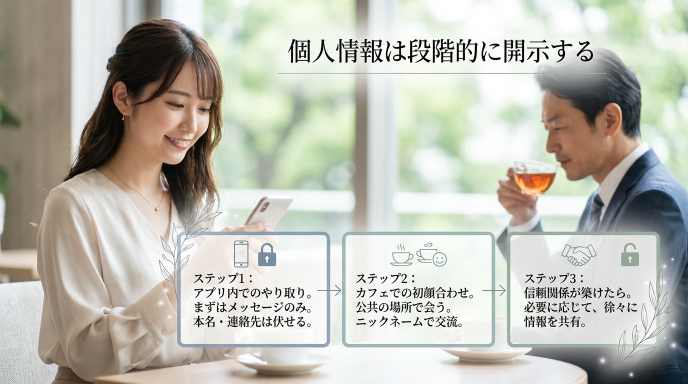 個人情報は段階的に開示する