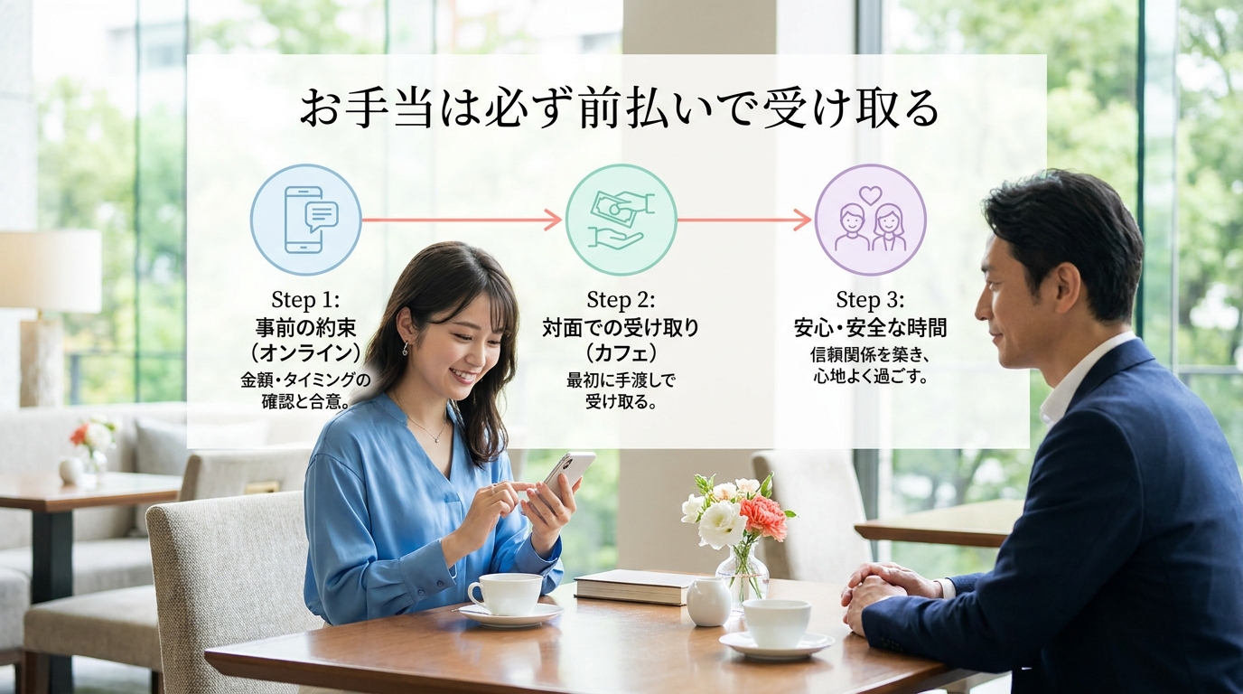 お手当は必ず前払いで受け取る