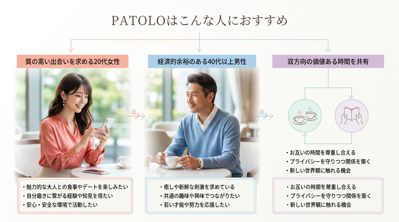 PATOLOはこんな人におすすめ