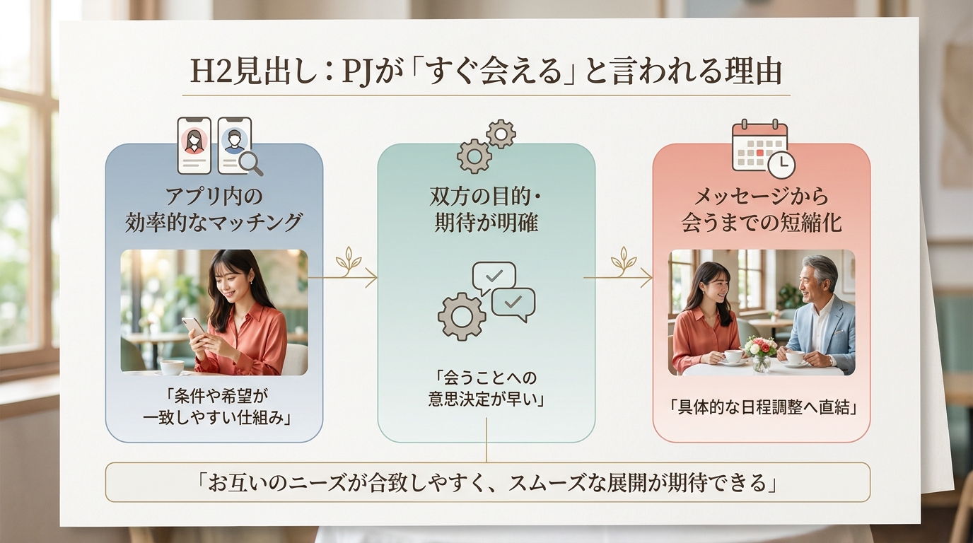 PJが「すぐ会える」と言われる理由