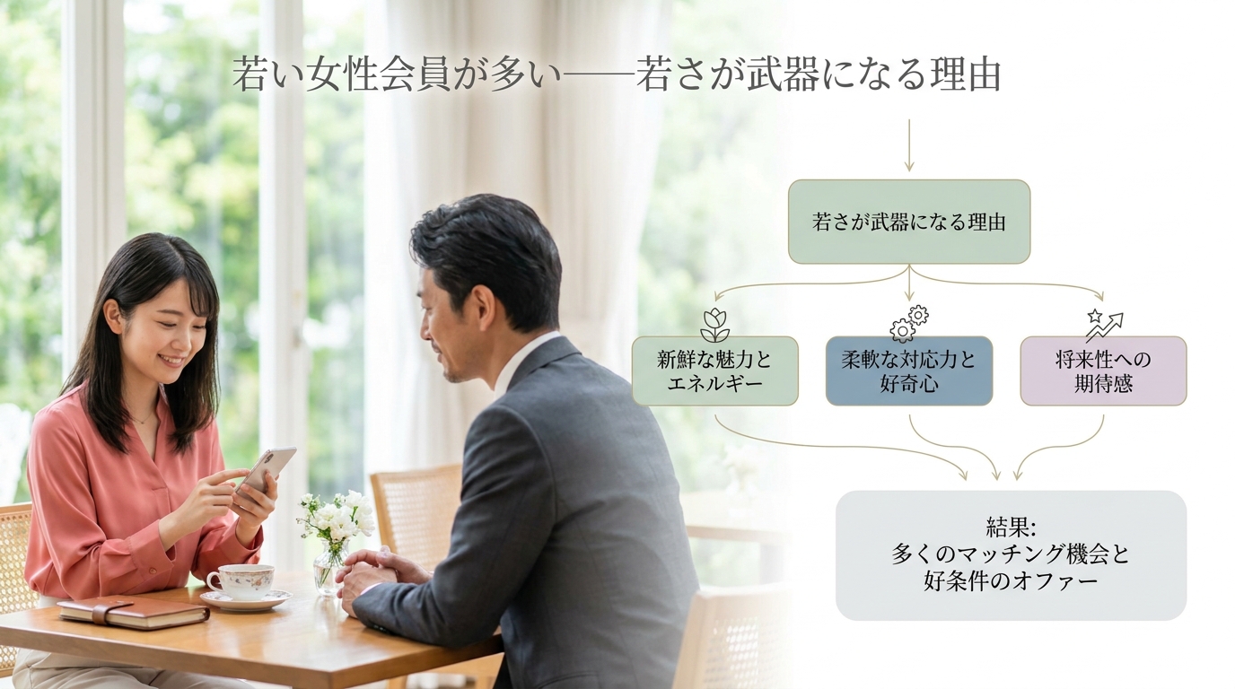 若い女性会員が多い——若さが武器になる理由