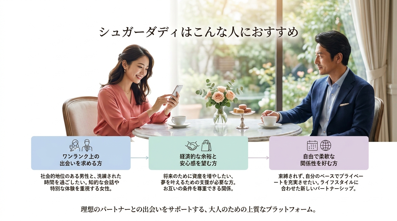 シュガーダディはこんな人におすすめ