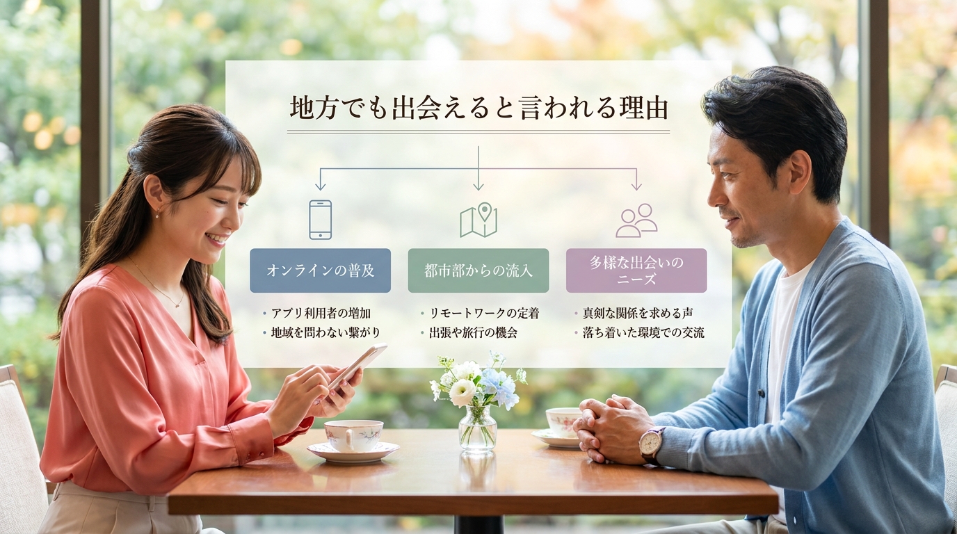 地方でも出会えると言われる理由